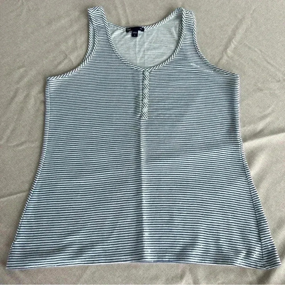 GAP Tops - Gap striped tank with clear sequin detail on front.